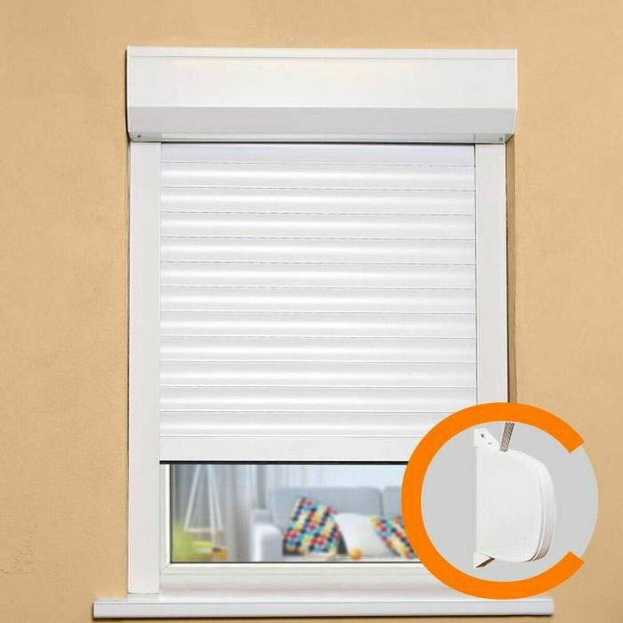 France Combi Persiana enrollable manual de PVC con correa - L 120 x H 155 cm