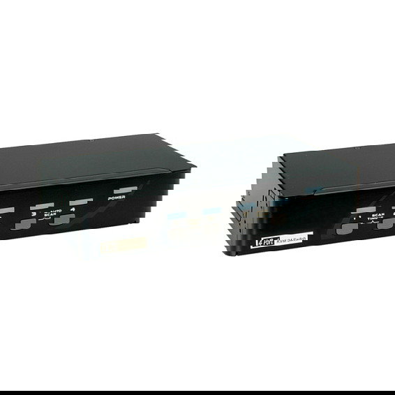 ROLINE 14.01.3329 Switch KVM DisplayPort USB 2.0 para 4 Computadoras, 2560 x 1600 Pixeles, Negro, Control de 1 Usuario