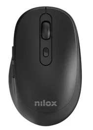 Nilox NXMOWI4001 Ratón Inalámbrico Óptico RF 3200 DPI, 6 Botones, Negro, para Oficina, Hasta 10 m de Alcance, Plug & Play