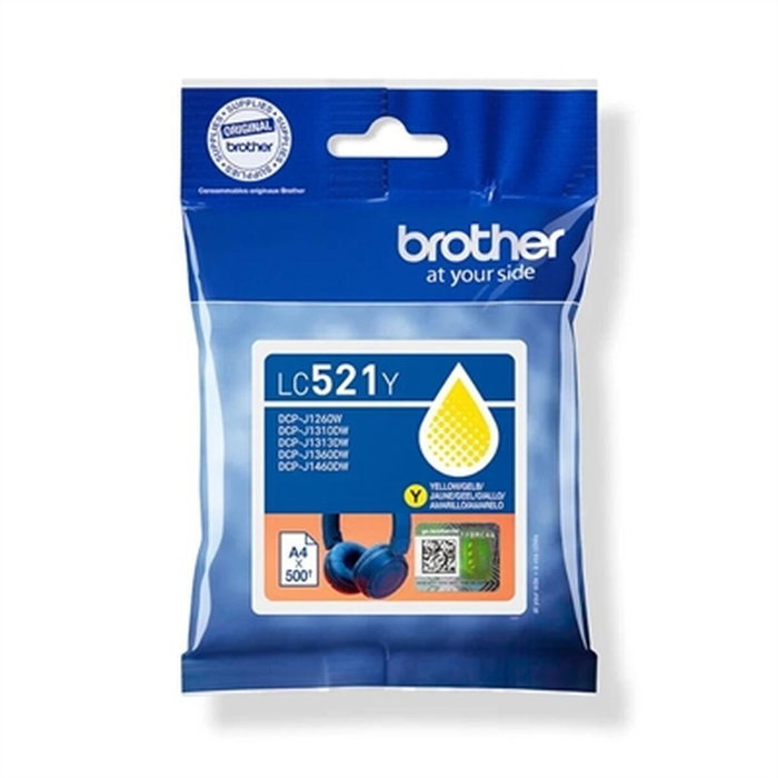 Brother Cartucho de Tinta LC521Y Amarillo Brother Cartucho de Tinta LC521Y Amarillo