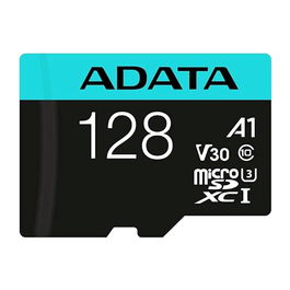 ADATA AUSDX128GUI3V30SA2 Tarjeta de Memoria microSDXC 128 GB UHS-I U3, Clase 10, V10, Lectura Hasta 100 MB/s