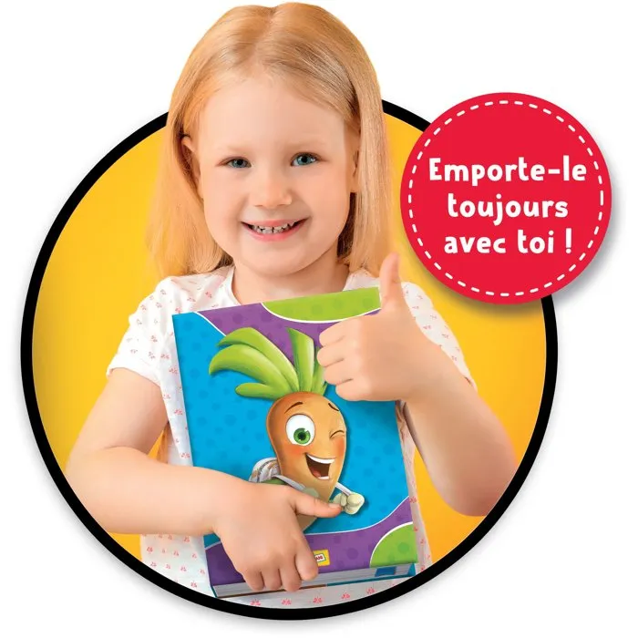Liscianigiochi LIS8008324117031 Lápiz Parlante CAROTINA + Juguetes Magnéticos 2 en 1 - Animales, Aprendizaje y Lógica para +3 Años