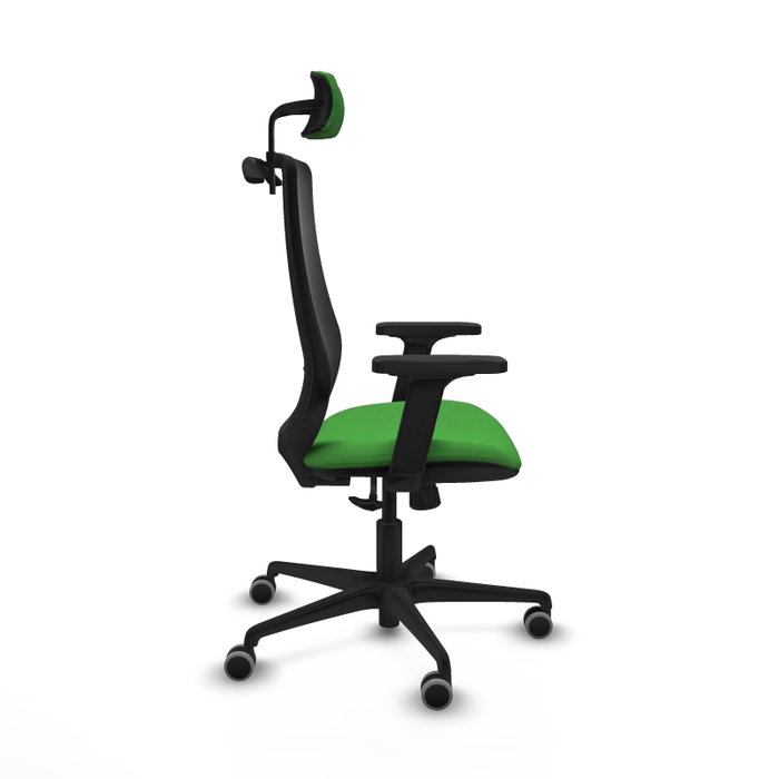 PIQUERAS Y CRESPO Silla de oficina Mardos con mecanismo Sincro, Verde y Negro