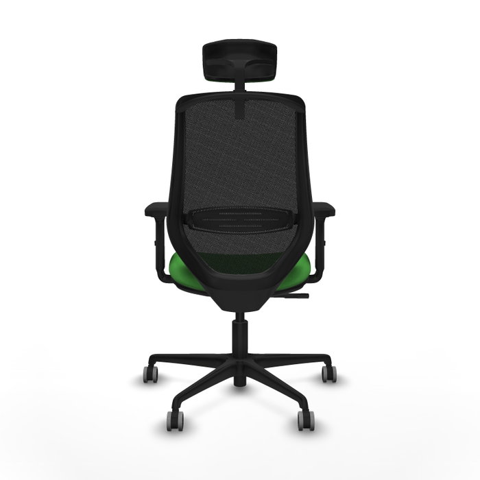 PIQUERAS Y CRESPO Silla de oficina Mardos con mecanismo Sincro, Verde y Negro
