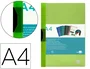 Liderpapel Carpeta Dossier con Pinza Deslizante Verde Translúcido DIN A4