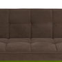 Sofá-Cama Taupe Madera Decoración 175 X 84 X 73 cm