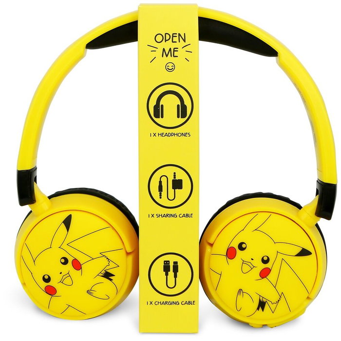 OTL TECHNOLOGIES Auriculares Infantiles Pikachu Pokemon Bluetooth con Cancelación de Ruido Activo ANC y Batería de 20 Horas OTL TECHNOLOGIES Auriculares Infantiles Pikachu Pokemon Bluetooth con Cancelación de Ruido Activo ANC y Batería de 20 Horas