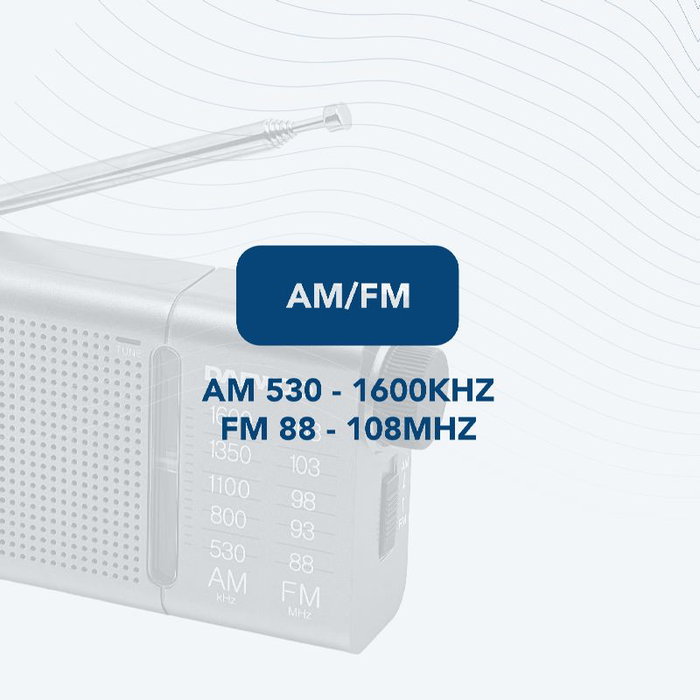 Daewoo Radio Portátil DW1035 Gris Oscuro