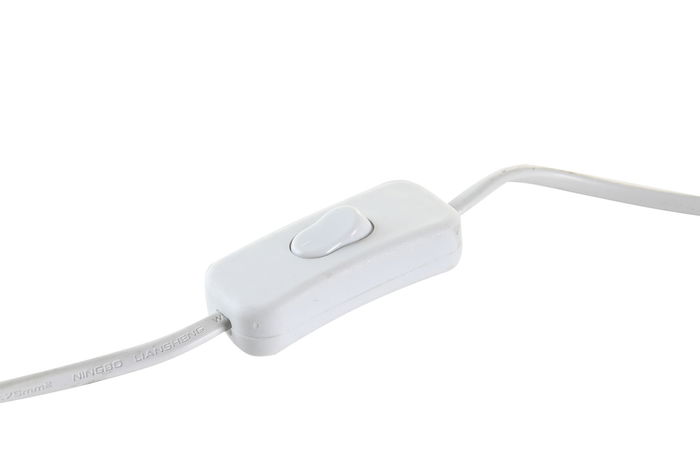 DKD Home Decor Lámpara Sobremesa Árabe Blanco Multicolor Metal y Acrílico 19 x 33 x 19 cm