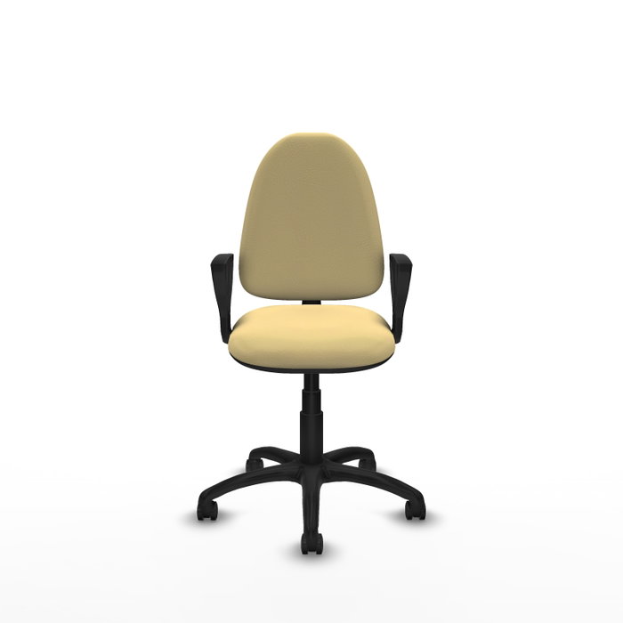 PIQUERAS Y CRESPO Silla de oficina Aýna crema con brazos fijos PIQUERAS Y CRESPO Silla de oficina Aýna crema con brazos fijos