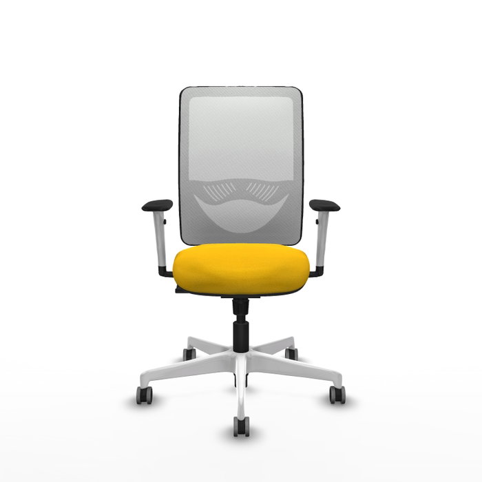 PIQUERAS Y CRESPO Silla de oficina Zulema con mecanismo Sincro, Amarillo y Blanco PIQUERAS Y CRESPO Silla de oficina Zulema con mecanismo Sincro, Amarillo y Blanco