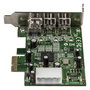 StarTech.com Tarjeta FireWire PCI Express 3 Puertos 800+400, Low Profile, PCIe 1.1, Verde