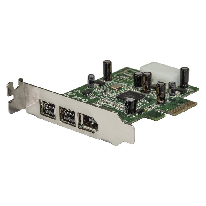 StarTech.com Tarjeta FireWire PCI Express 3 Puertos 800+400, Low Profile, PCIe 1.1, Verde StarTech.com Tarjeta FireWire PCI Express 3 Puertos 800+400, Low Profile, PCIe 1.1, Verde