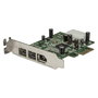 StarTech.com Tarjeta FireWire PCI Express 3 Puertos 800+400, Low Profile, PCIe 1.1, Verde
