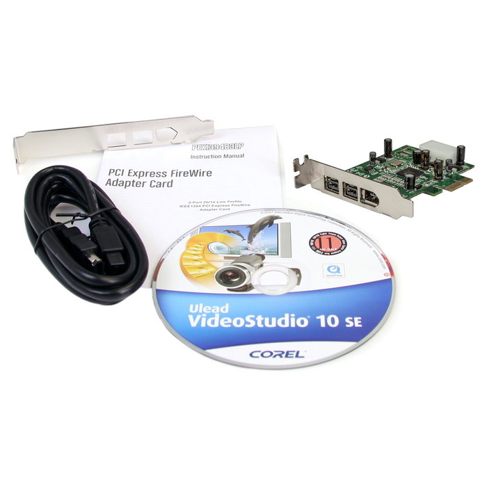StarTech.com Tarjeta FireWire PCI Express 3 Puertos 800+400, Low Profile, PCIe 1.1, Verde StarTech.com Tarjeta FireWire PCI Express 3 Puertos 800+400, Low Profile, PCIe 1.1, Verde