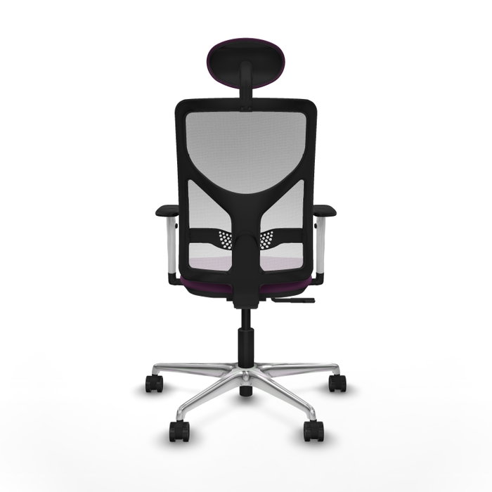 PIQUERAS Y CRESPO Silla de oficina Motilla con mecanismo Sincro, Morado y Blanco