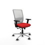 PIQUERAS Y CRESPO Silla de oficina Haches con mecanismo Sincro/Traslack, Rojo y Blanco