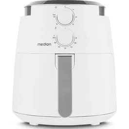 Medion Freidora de Aire Caliente MD13020 Airfryer 1500W 4.7L Hasta 200°C Temporizador 60 Minutos Blanco
