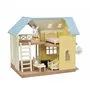 Sylvanian Families SYL5054131056714 La Cabaña con Cofre de Techo Azul Juguete para Niños a partir de 5 Años con Muebles Incluidos