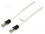 GOOBAY Patch cord Cat 6a S/FTP 10m blanco