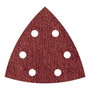 Wolfcraft Hoja Lija Triangular Autoadhesiva para Madera y Metal, 95 mm, Grano 240, 5 Unidades - Modelo Gr240