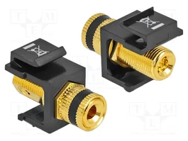 DeLOCK Módulo de integración Keystone borne de conexión hembra negro