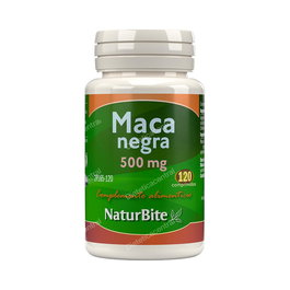 NATURBITE Maca Negra 500Mg 120 Comp. Suplemento a base de extracto de raíz de maca.