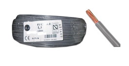 Cable Eléctrico Flexible Libre de Halógenos 1,5 mm² x 200m Gris