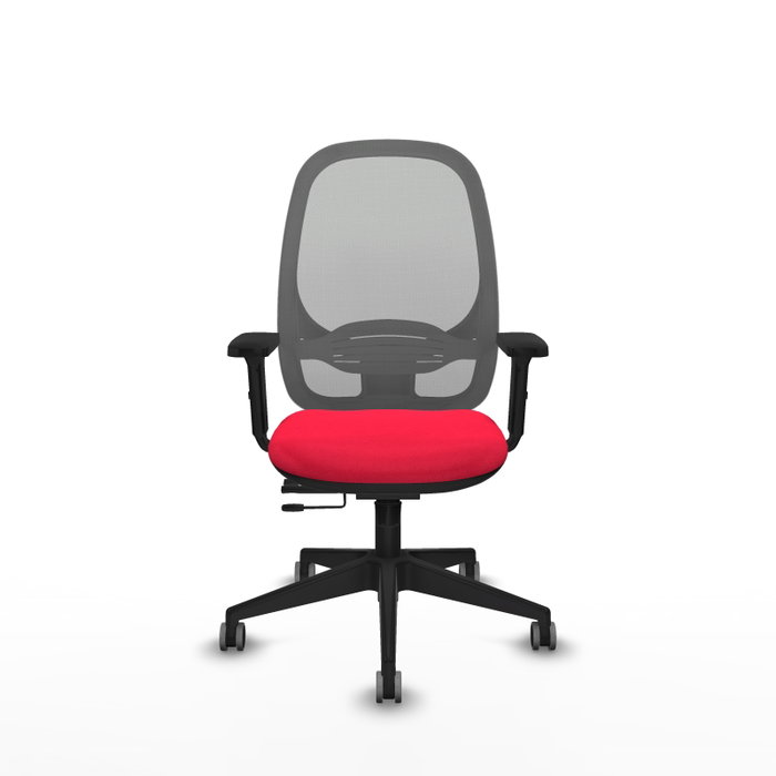 PIQUERAS Y CRESPO Silla de oficina Cilanco con mecanismo Sincro/Traslack, Rojo y Gris PIQUERAS Y CRESPO Silla de oficina Cilanco con mecanismo Sincro/Traslack, Rojo y Gris