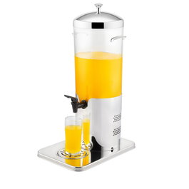 OYV Dispensador Eco Cater de Bebidas Eléctrico para Buffet, Capacidad 5 Litros, Dimensiones 33x22x52 cm, Acero/Policarbonato