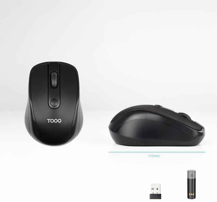 Tooq Ratón Inalámbrico TQMW-1103-B 1600 DPI Negro Tooq Ratón Inalámbrico TQMW-1103-B 1600 DPI Negro