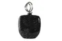 DKD Home Decor Jarrón de Cristal y Aluminio con Tapa Plateada Negro 28x14x48 cm