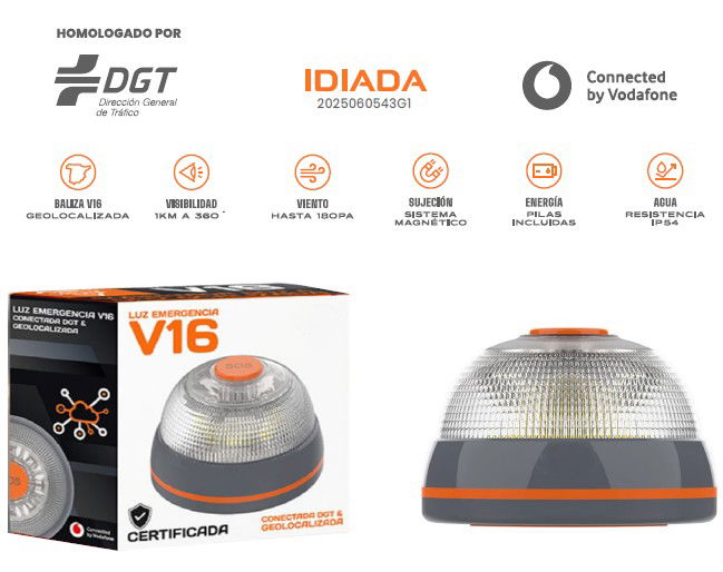 HERO BALIZA DE EMERGENCIA V16 GEOLOCALIZABLE CONECTADA DGT 3.0 HERO BALIZA DE EMERGENCIA V16 GEOLOCALIZABLE CONECTADA DGT 3.0