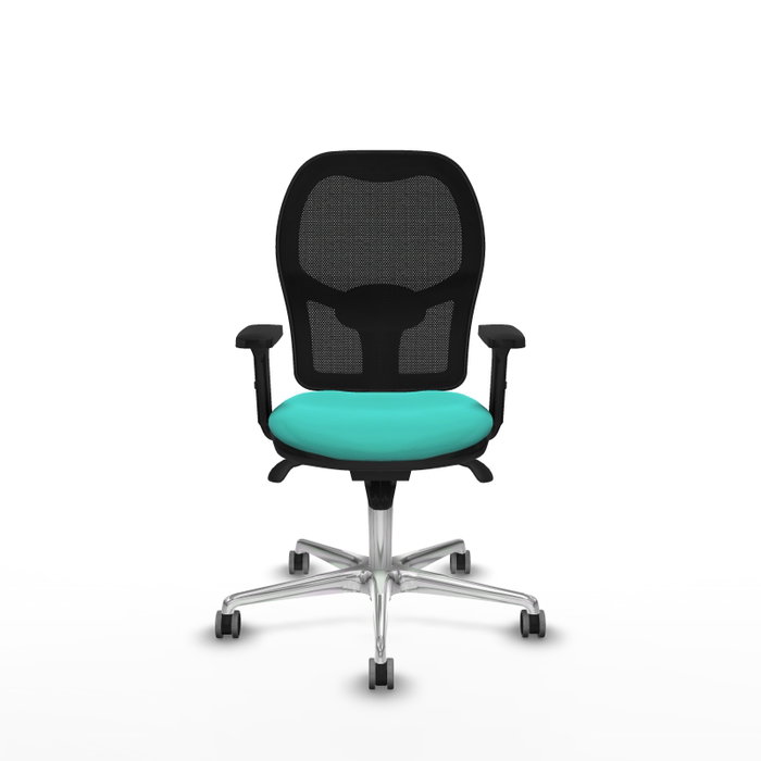 PIQUERAS Y CRESPO Silla de oficina Jorquera con mecanismo Sincro, Turquesa y Negro PIQUERAS Y CRESPO Silla de oficina Jorquera con mecanismo Sincro, Turquesa y Negro