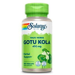 SOLARAY Gotu Kola 450Mg 100 Cápsulas Vegetales - Complemento Alimenticio Vegano