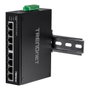 TRENDnet Switch Industrial TI-E80, 8 Puertos Fast Ethernet (10/100) No Administrado, Montaje en Carril DIN, IP30, Full Duplex, 1.6 Gbit/s, para Entornos Robustos