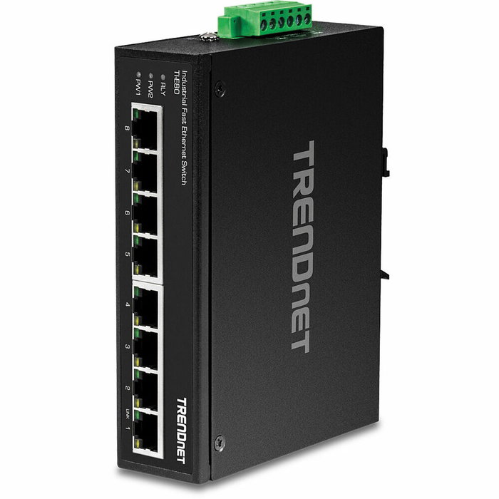 Trendnet TI-E80 Switch Industrial Fast Ethernet de 8 Puertos RJ-45