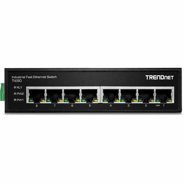 Trendnet TI-E80 Switch Industrial Fast Ethernet de 8 Puertos RJ-45