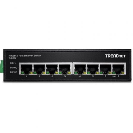 TRENDnet TI-E80 Switch Industrial 8 Puertos RJ-45 Gigabit Ethernet -40 a 75°C