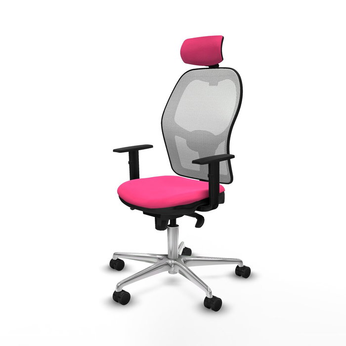PIQUERAS Y CRESPO Silla de oficina Jorquera Rosa y Blanca PIQUERAS Y CRESPO Silla de oficina Jorquera Rosa y Blanca