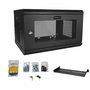 StarTech.com RK616WALM Armario Rack de Pared 6U Cerrado para Servidor y Red - Negro - Acero - Prof. 38cm - Capacidad 90kg