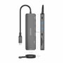 Aisens USB-C Dock 7 en 1 ASUC-7P026-GR con HDMI 4K y PD 100W, Gris