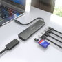 Aisens USB-C Dock 7 en 1 Gris ASUC-7P026-GR con HDMI 4K y PD 100W