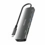 Aisens USB-C Dock 7 en 1 ASUC-7P026-GR con HDMI 4K y PD 100W, Gris