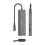 Aisens USB-C Dock 7 en 1 Gris ASUC-7P026-GR con HDMI 4K y PD 100W