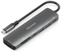 Aisens USB-C Dock 7 en 1 ASUC-7P026-GR con HDMI 4K y PD 100W, Gris