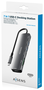 Aisens USB-C Dock 7 en 1 ASUC-7P026-GR con HDMI 4K y PD 100W, Gris