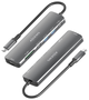Aisens USB-C Dock 7 en 1 ASUC-7P026-GR con HDMI 4K y PD 100W, Gris