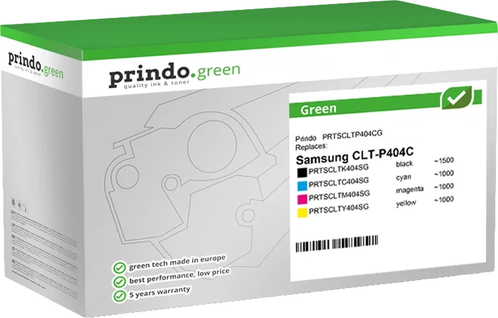 Prindo Multipack Negro, Cian, Magenta y Amarillo PRTSCLTP404CG Green Prindo Multipack Negro, Cian, Magenta y Amarillo PRTSCLTP404CG Green