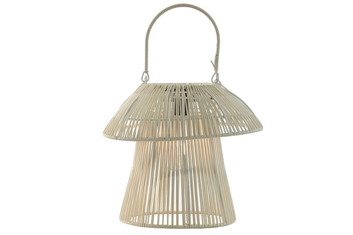 DKD Home Decor Lámpara Solar Seta Ratan Sintético Marron Blanco 31 x 30 x 31 cm (2 Unidades) DKD Home Decor Lámpara Solar Seta Ratan Sintético Marron Blanco 31 x 30 x 31 cm (2 Unidades)